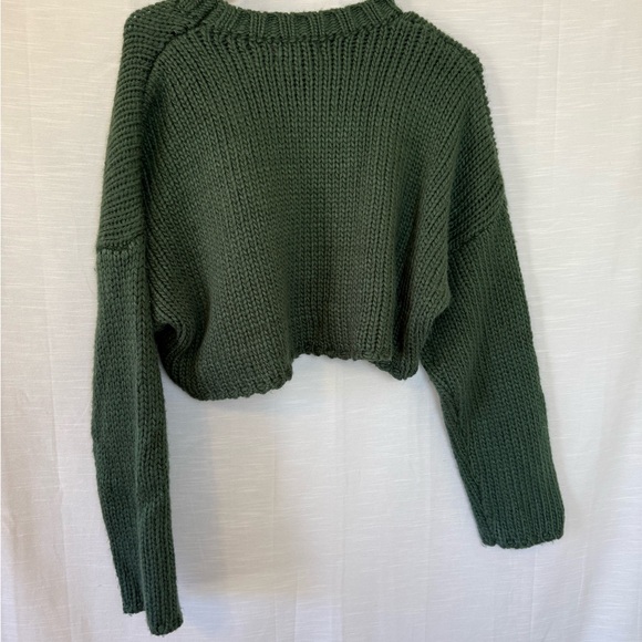 Edikted Forest Green Knit Pullover - Picture 4 of 5